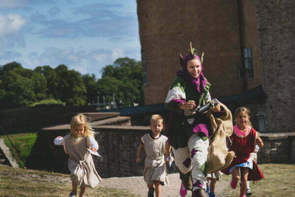 Children running