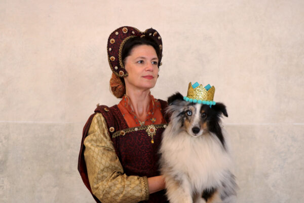 Meg Nömgård och hund