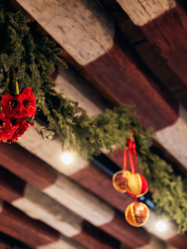 Julgirlang i taket på Kalmar Slott