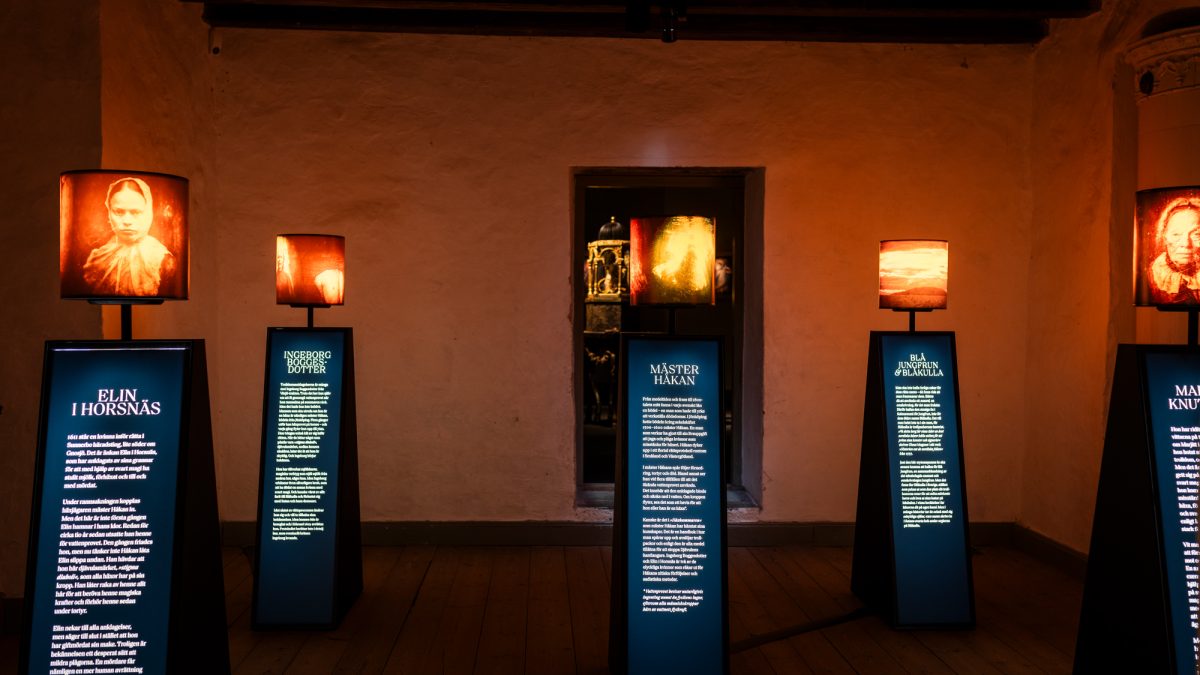 Bild från utställningen HÄXOR på Kalmar Slott