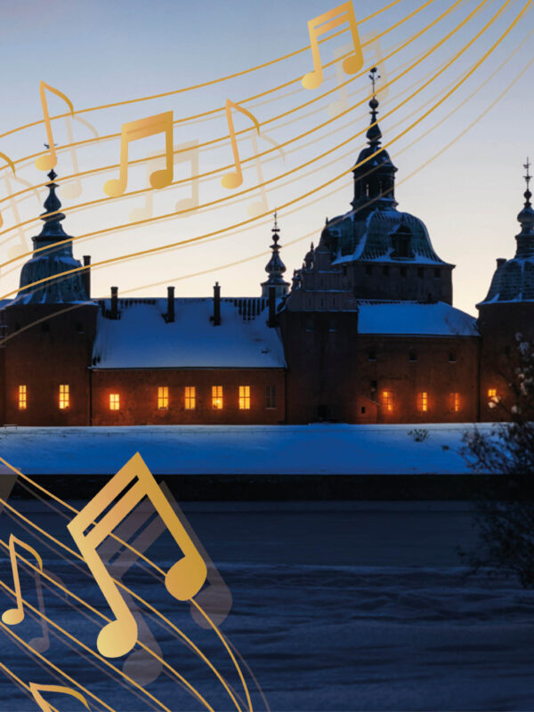 kalmar Slott med musiknoter ovanpå