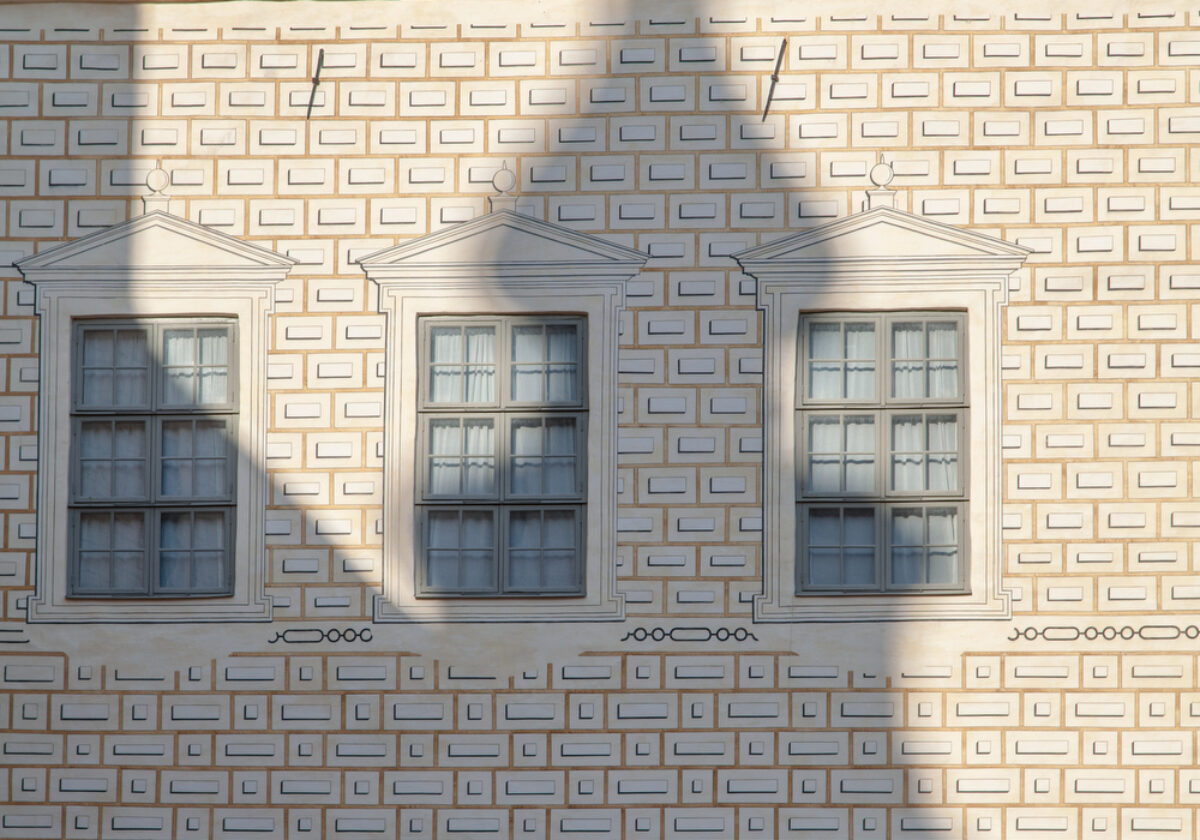 Skuggspel på inre borggården Kalmar Slott