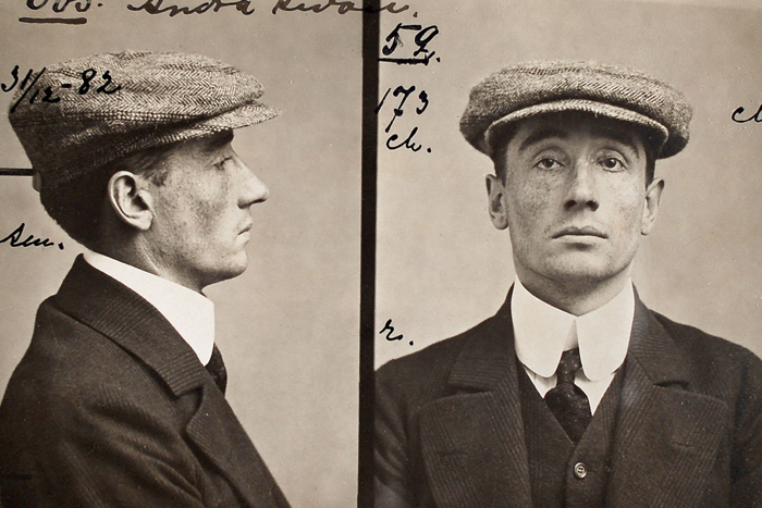 Mugshot av "Baron Karlsson" Foto: Polismuseet