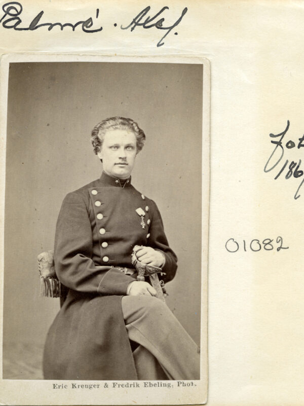 Svartvitt foto på Axel Palme (1843-1869)